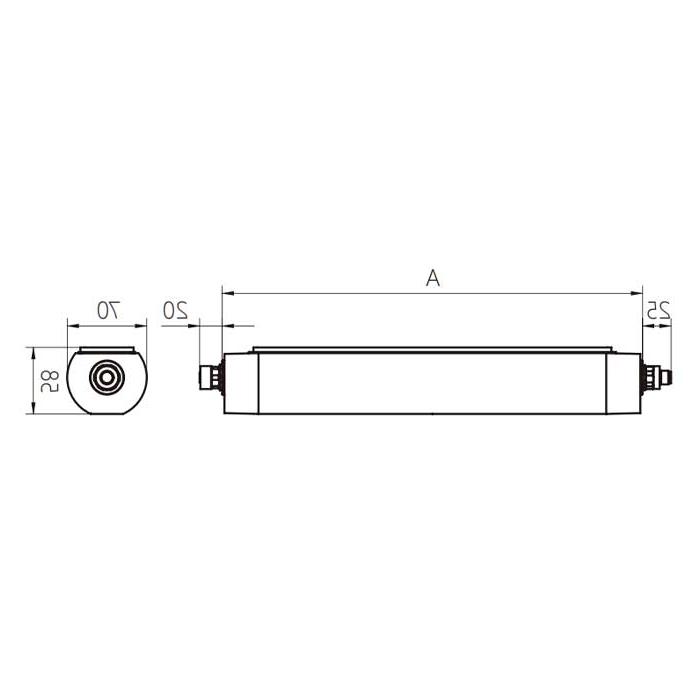 功率30W、尺寸 A= 790 mm x 70 mm、MQAL-60-SDD、A70141